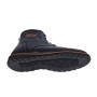 Ghete barbati sport casual din piele naturala cu siret si fermoar (imblanite) - GKR95BL